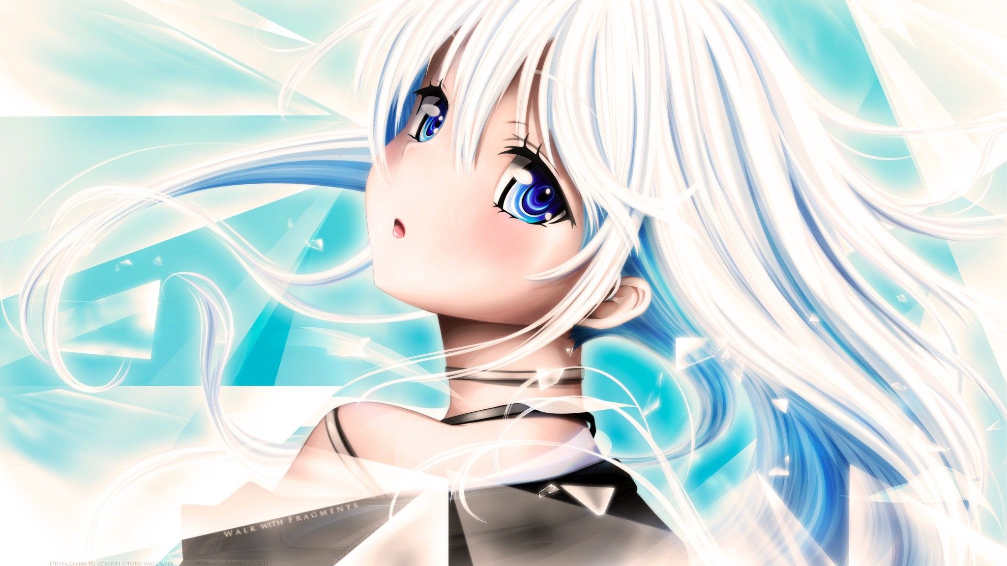 Anime Sky Blue Eye Wallpapers Wallpaper Cave