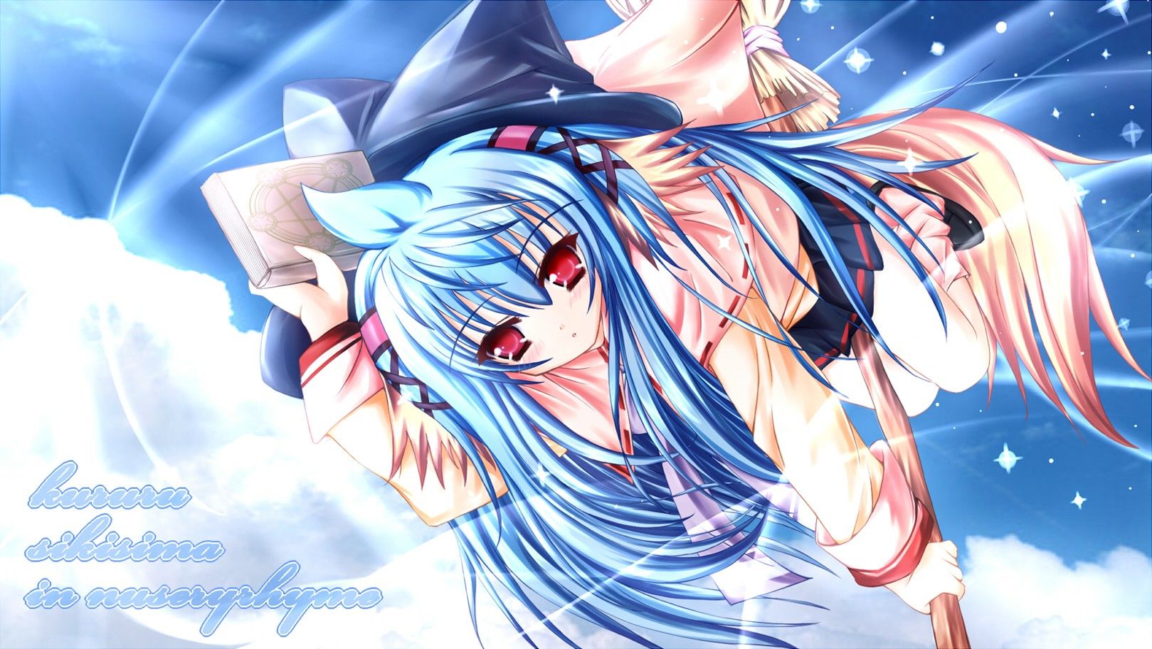 Anime Sky Blue Eye Wallpapers Wallpaper Cave