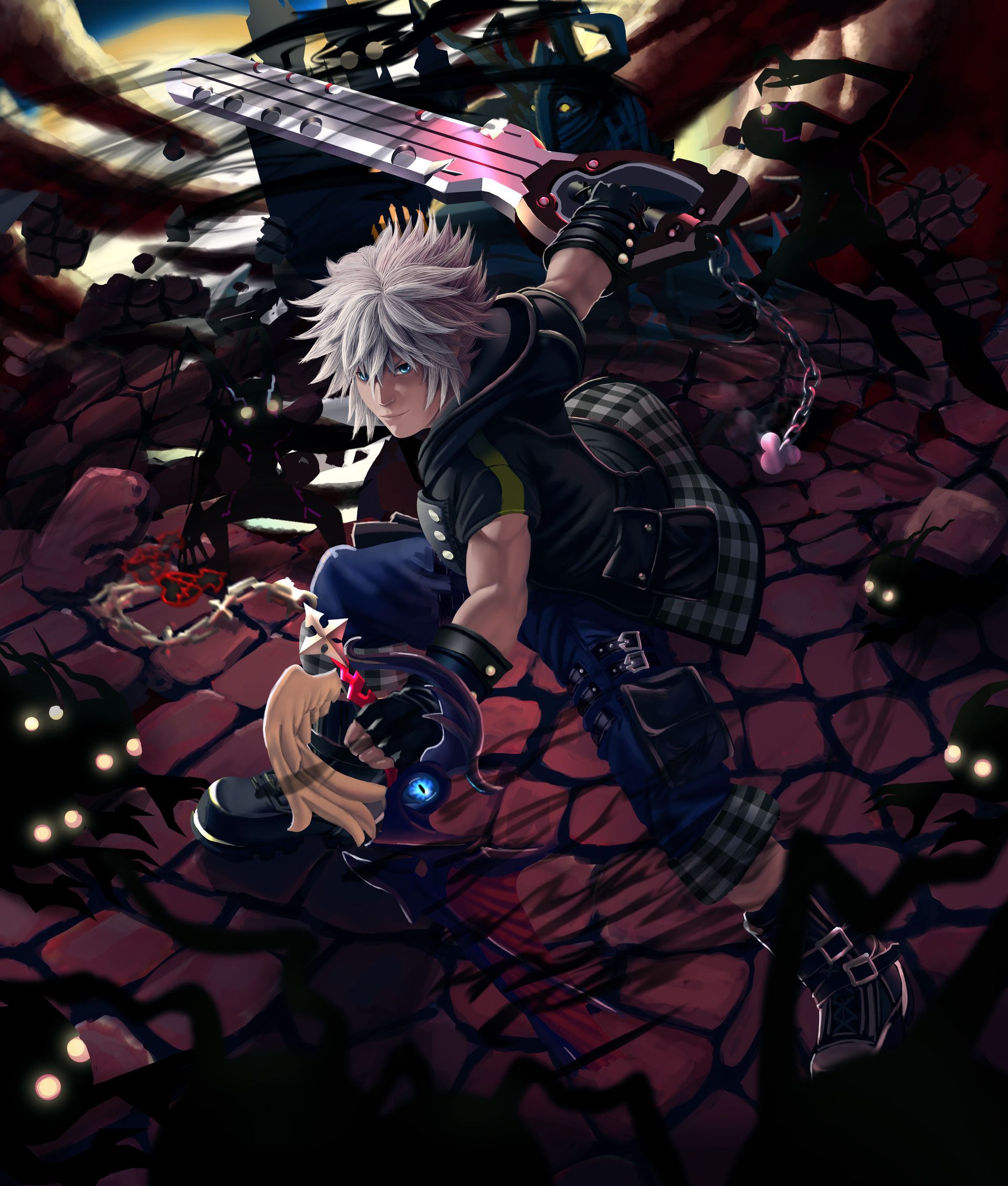 Anime Riku Kingdom Hearts Wallpapers Wallpaper Cave