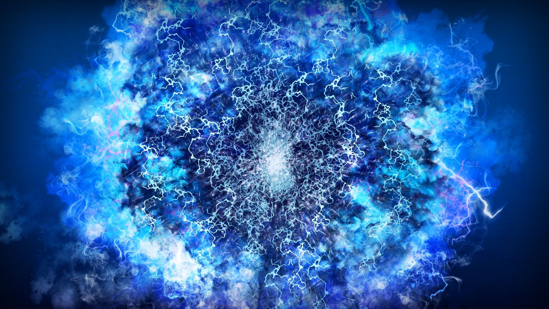 Blue Lightning Wallpapers Wallpaper Cave