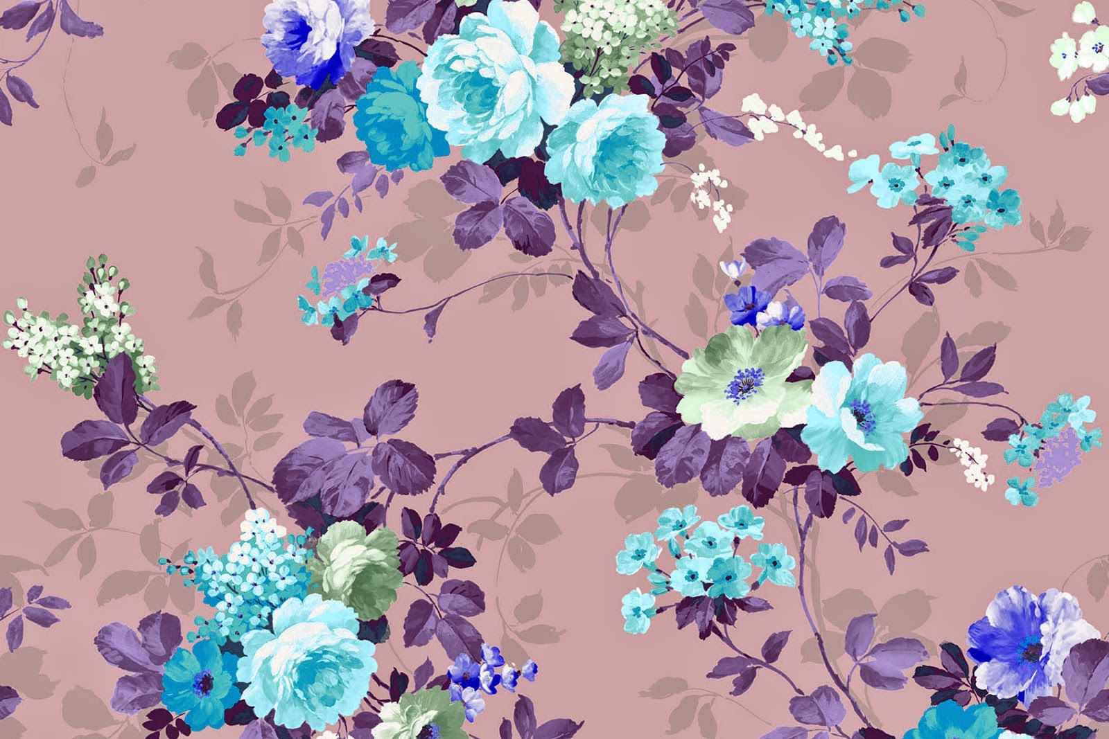 Purple Blue Flower Wallpapers Wallpaper Cave