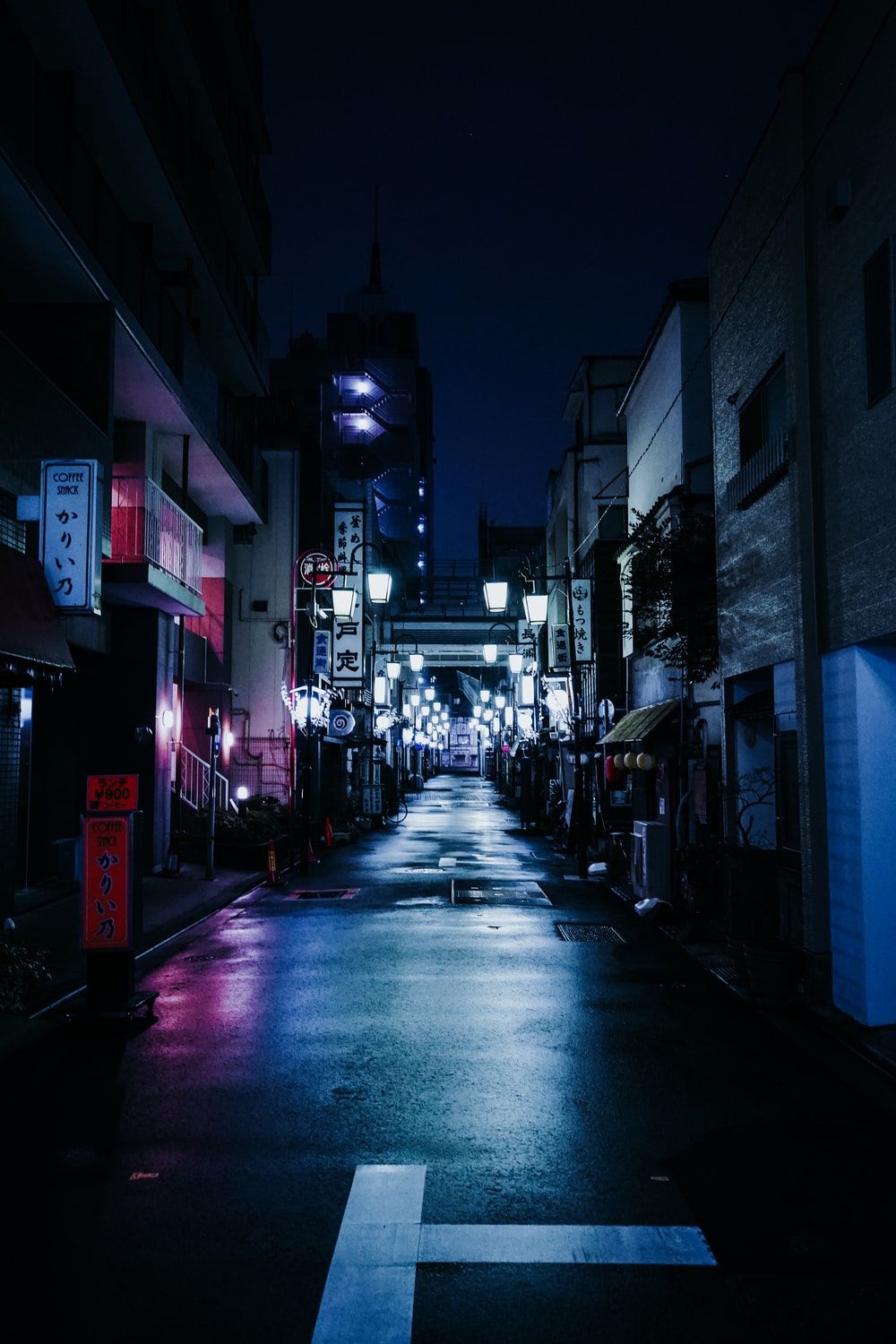 Tokyo Street At Night Wallpapers Wallpaper Cave