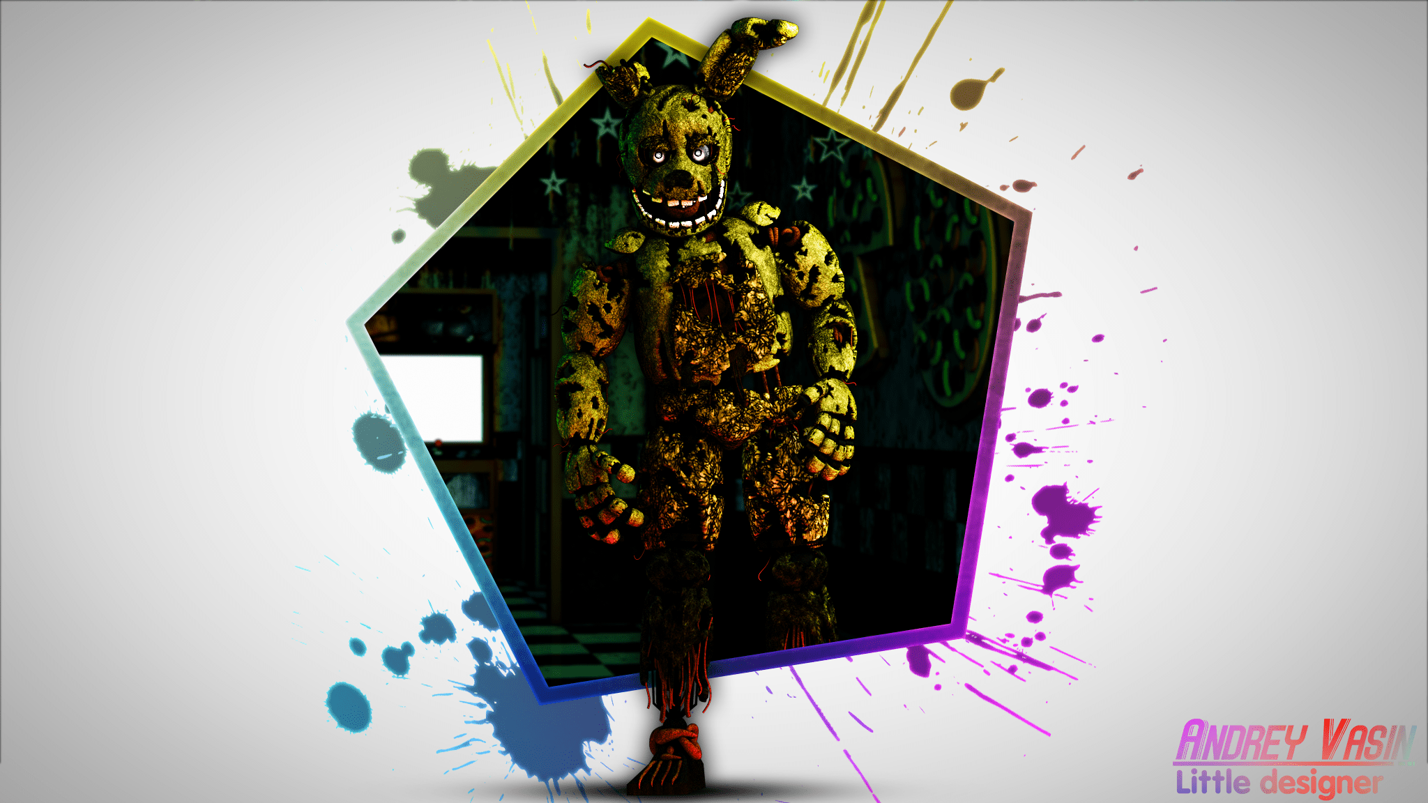 Toxic Springtrap Wallpapers Wallpaper Cave
