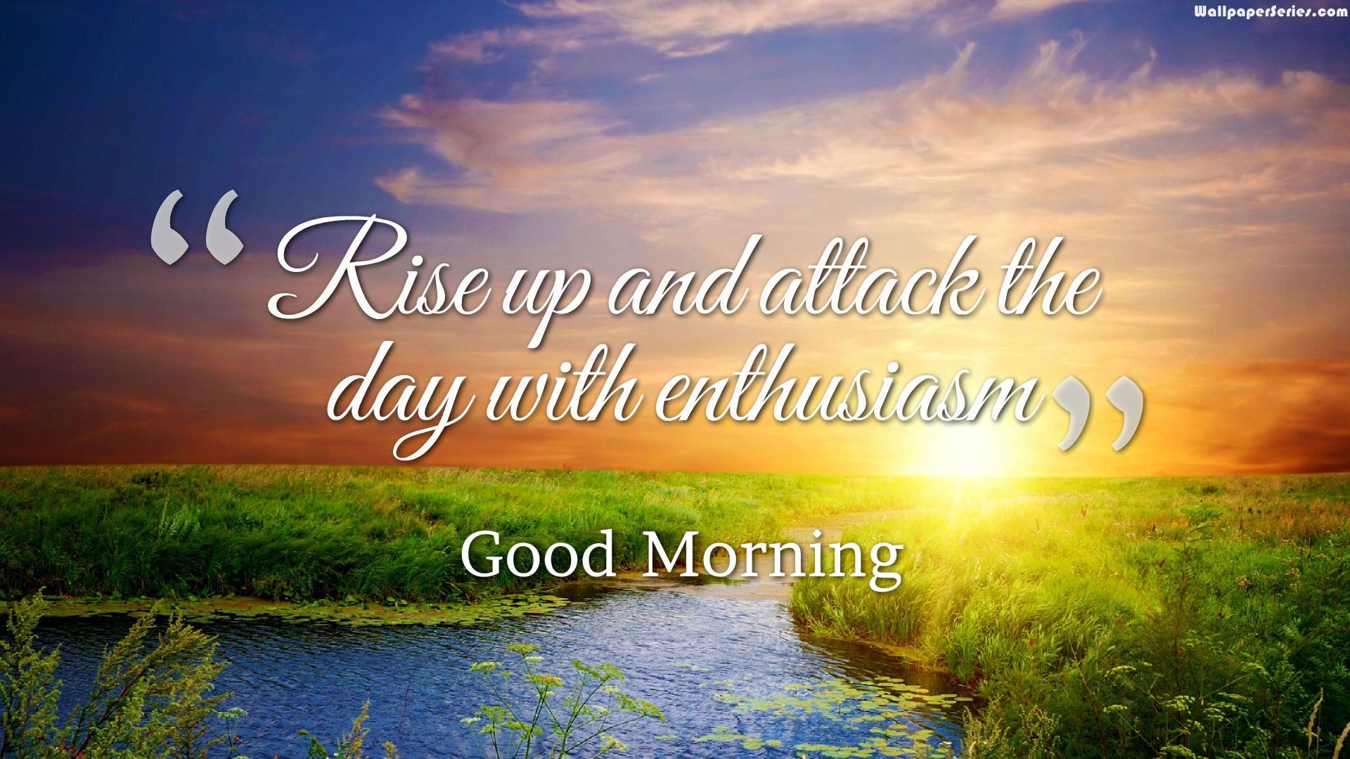 Good Morning Quotes Wallpapers Wallpaper Cave