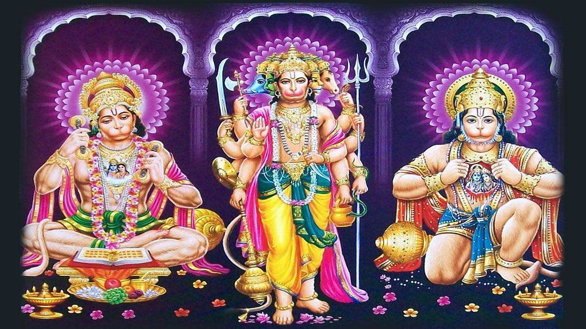 Panchmukhi Hanuman Wallpapers Wallpaper Cave
