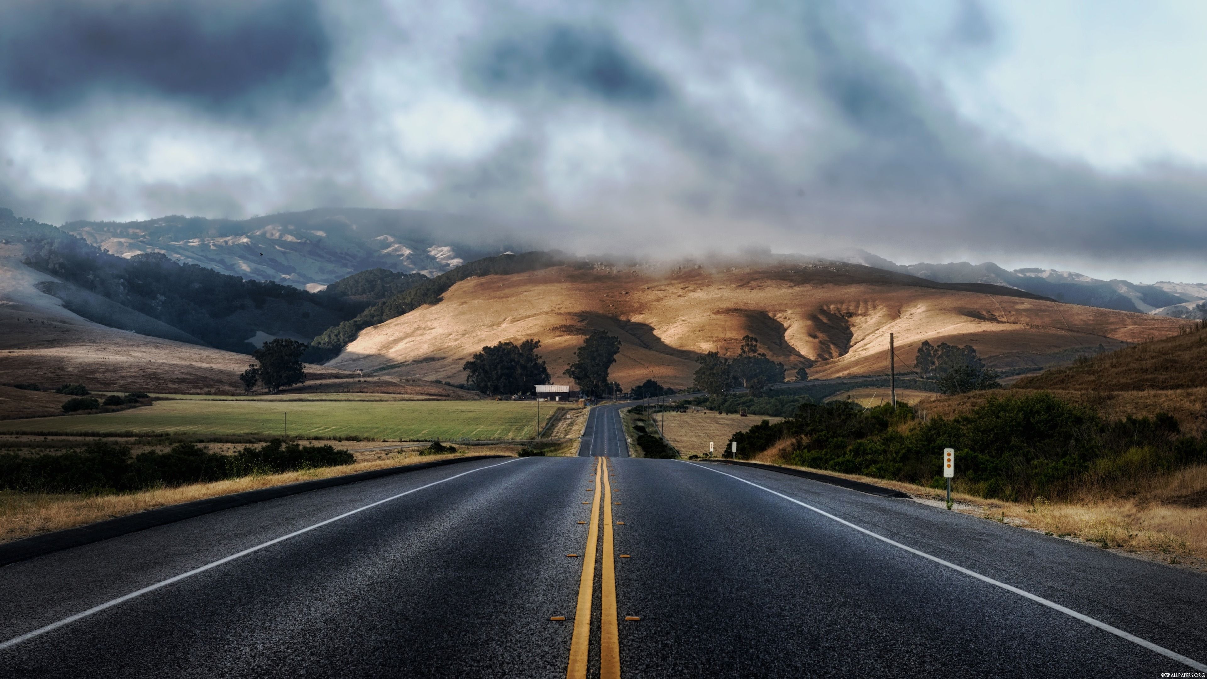 4k Nature Road Wallpapers Wallpaper Cave