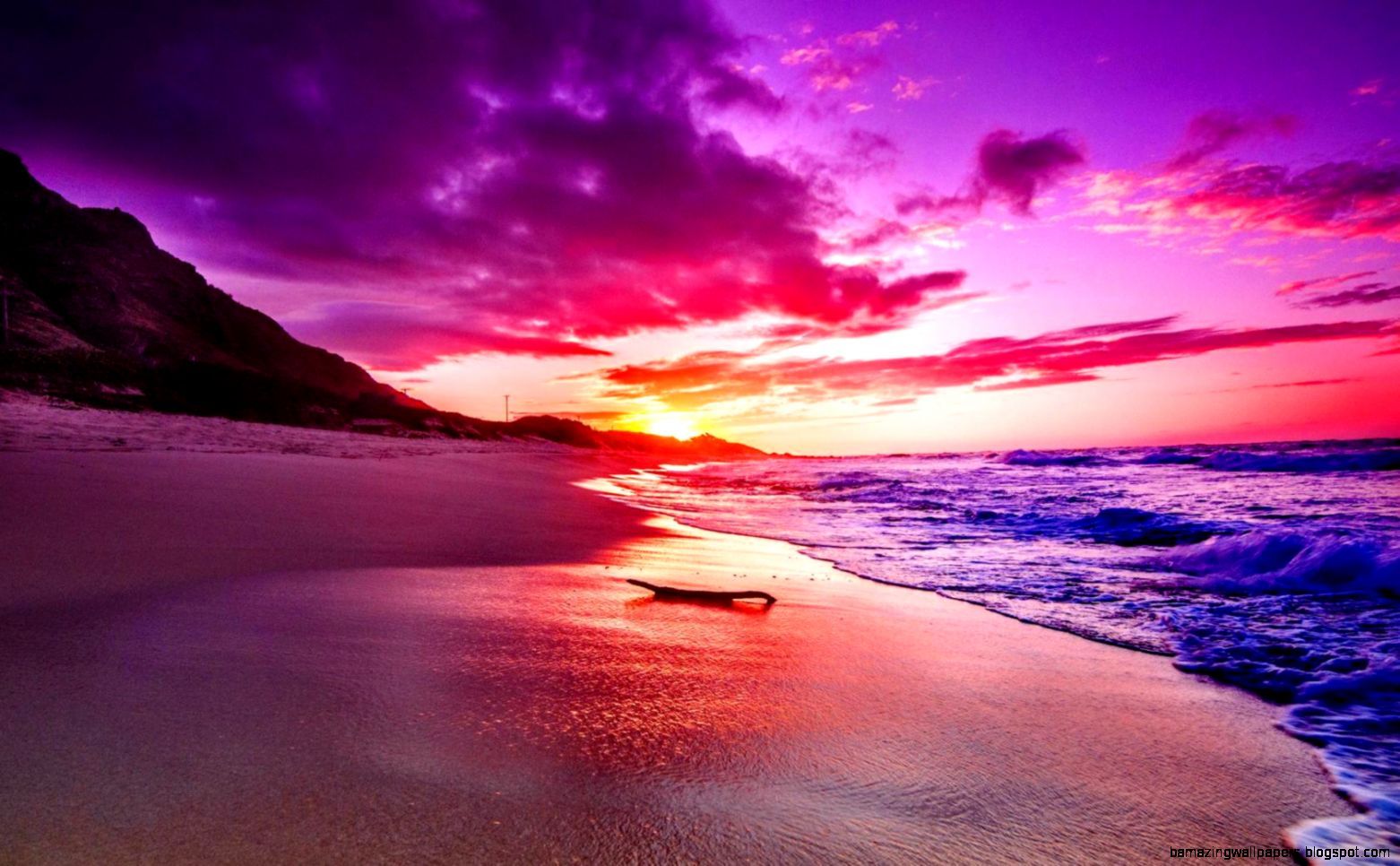 Konsep Purple Beach Sunset, Paling Top!