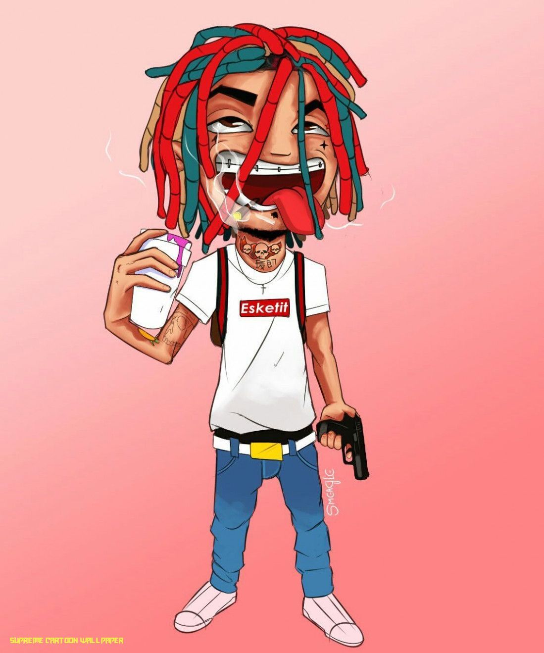 Supreme Cartoons Wallpapers Wallpaper Cave