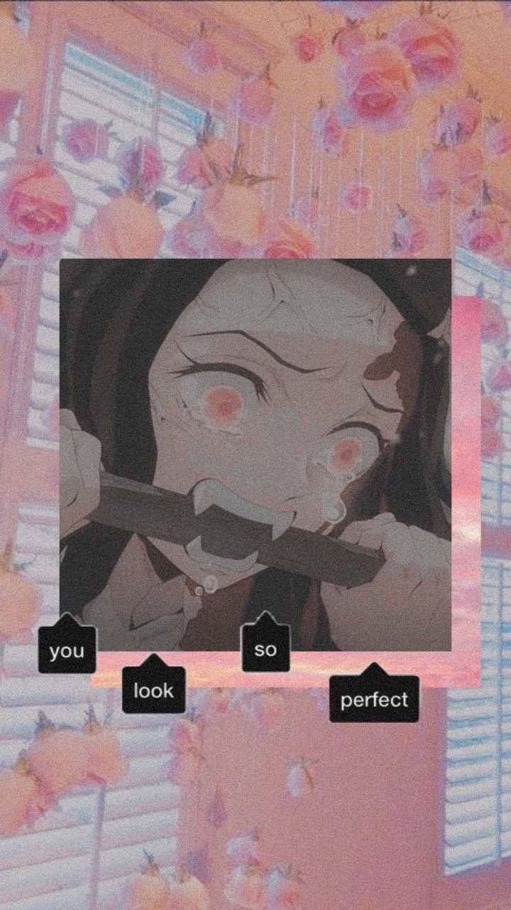 Aesthetic Nezuko Pink Wallpapers Wallpaper Cave
