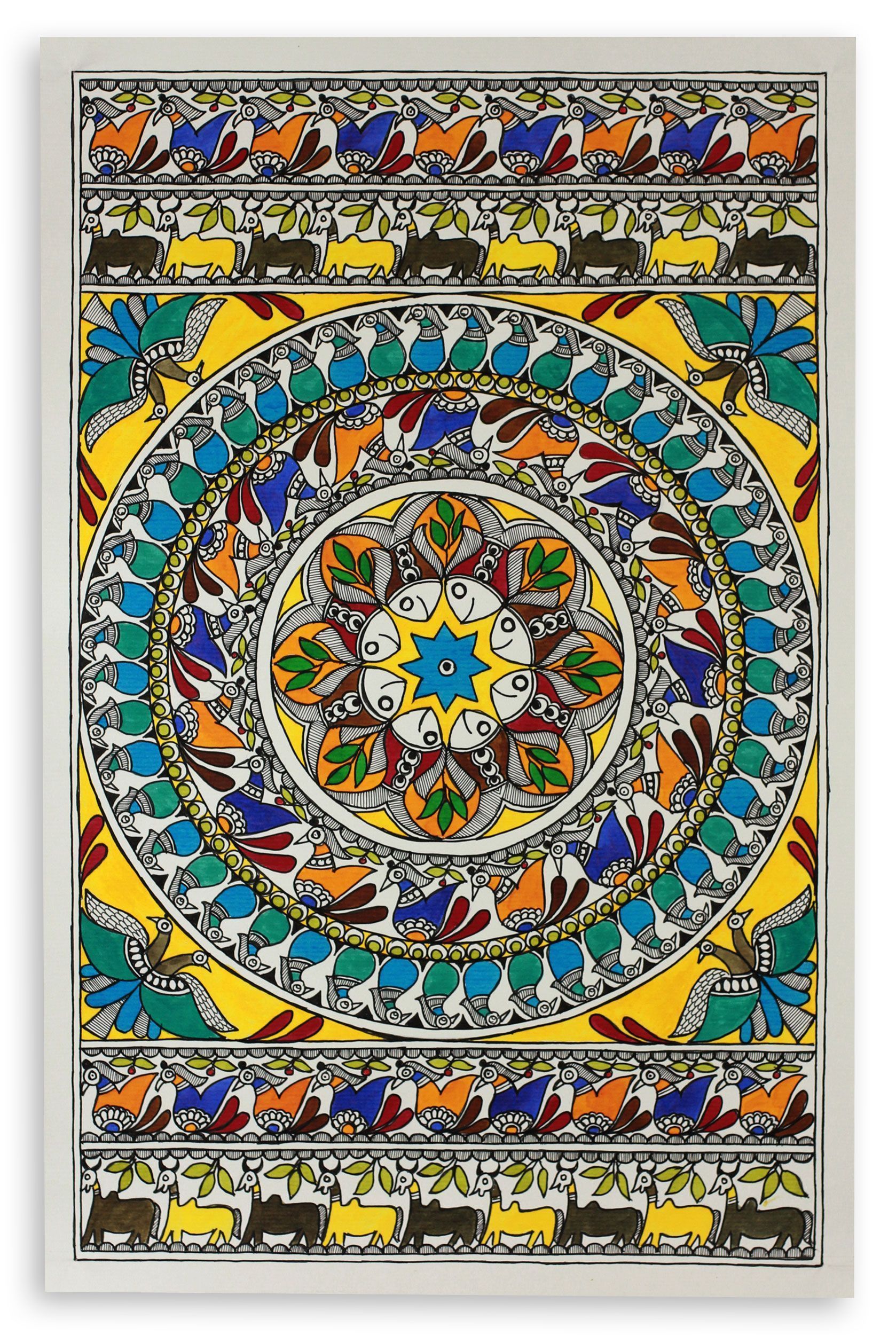 Madhubani Art Wallpapers Wallpaper Cave