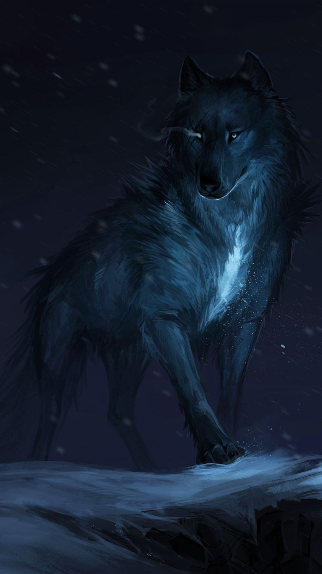 Black Wolves With Blue Eyes Anime