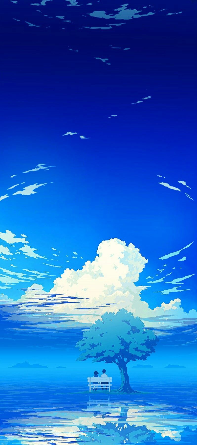 Blue Sky Anime Wallpapers Wallpaper Cave
