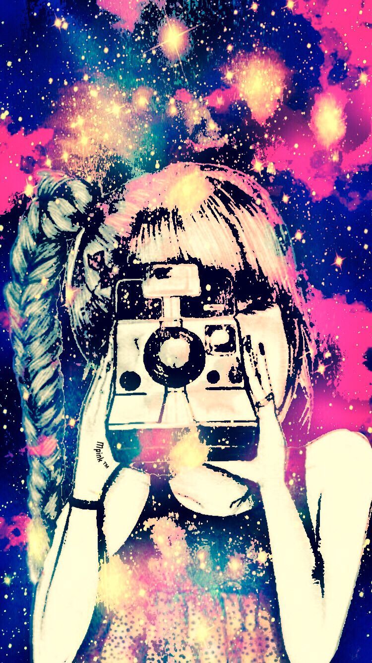 Galaxy Anime Girl Wallpaper