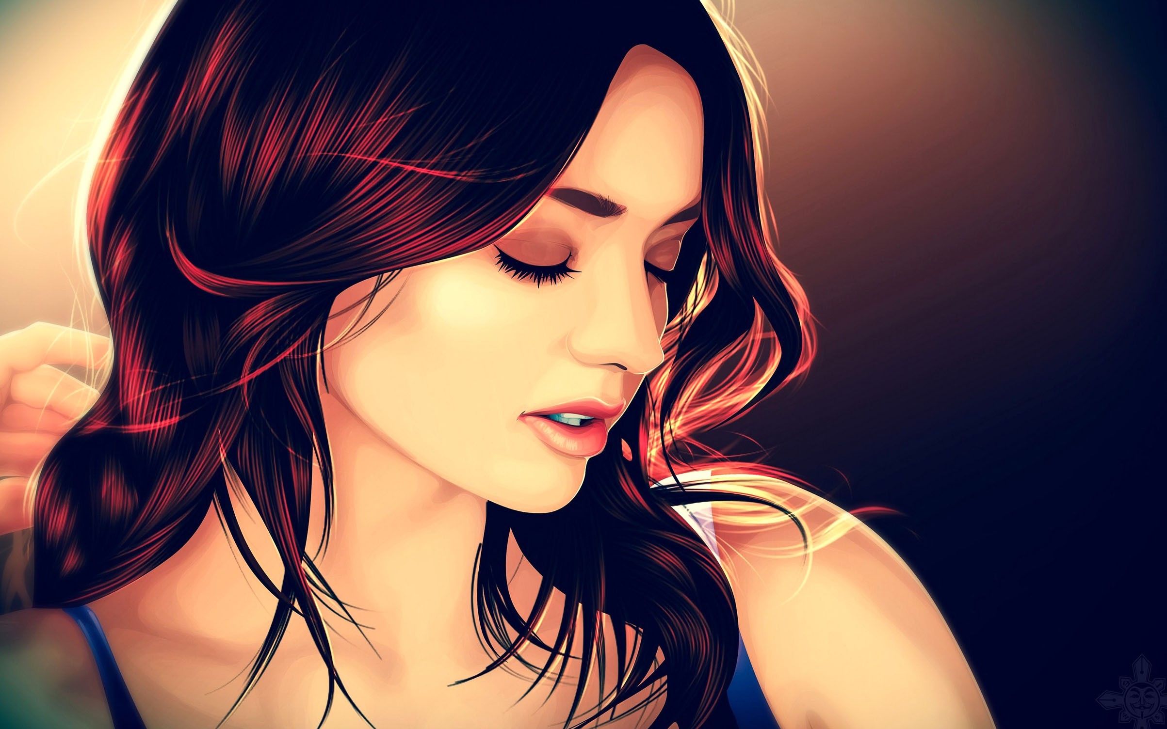 Girl Drawing HD Wallpapers Wallpaper Cave
