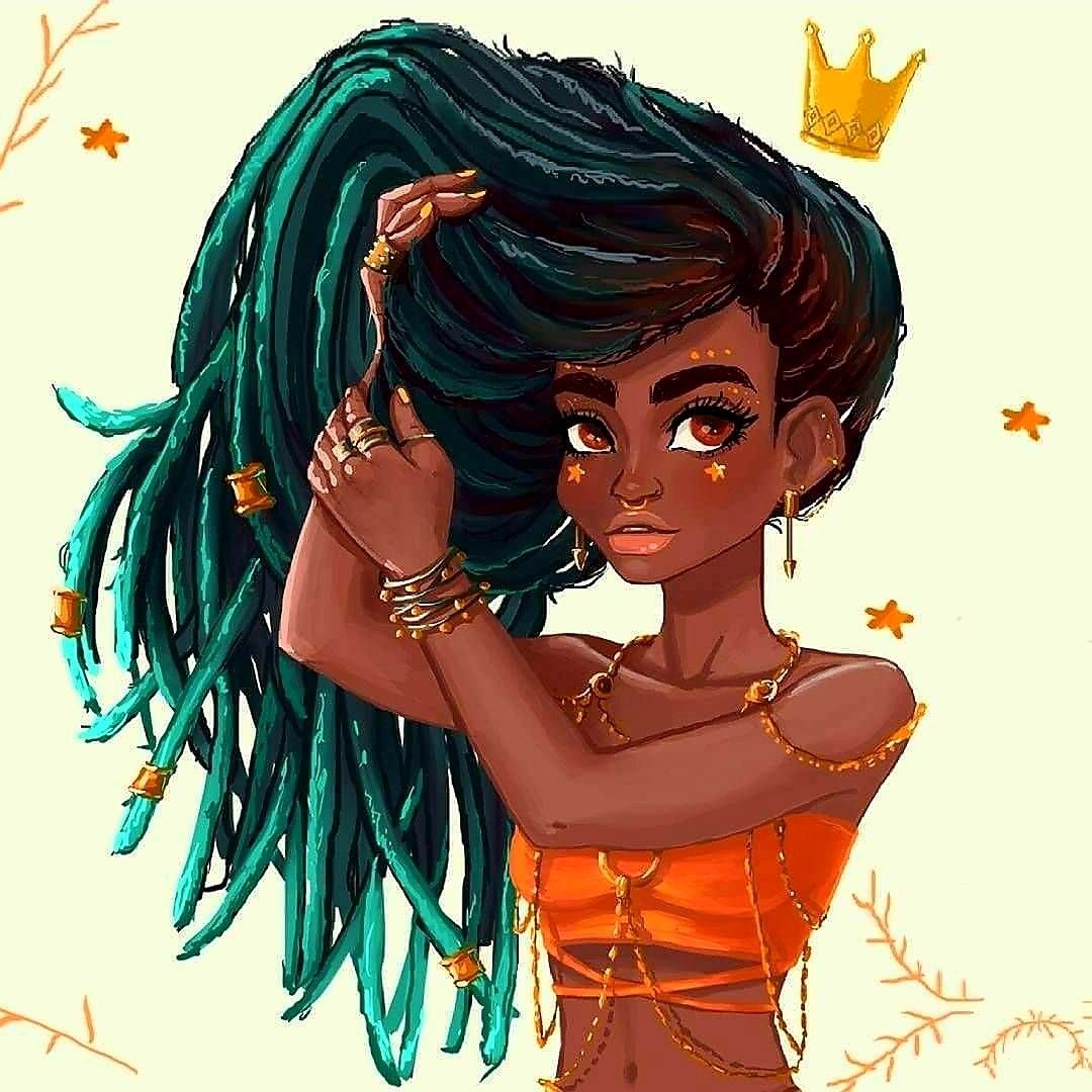 Cute Black Girls Cartoon Wallpapers Wallpaper Cave