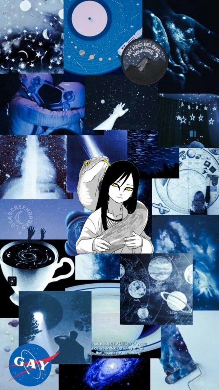 Blue Aesthetic Collage Wallpapers Wallpaper Cave