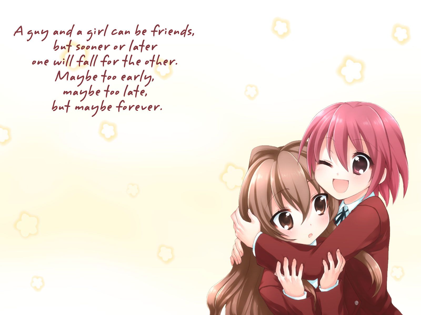 Best Friend Girl And Boy Anime Wallpapers Wallpaper Cave