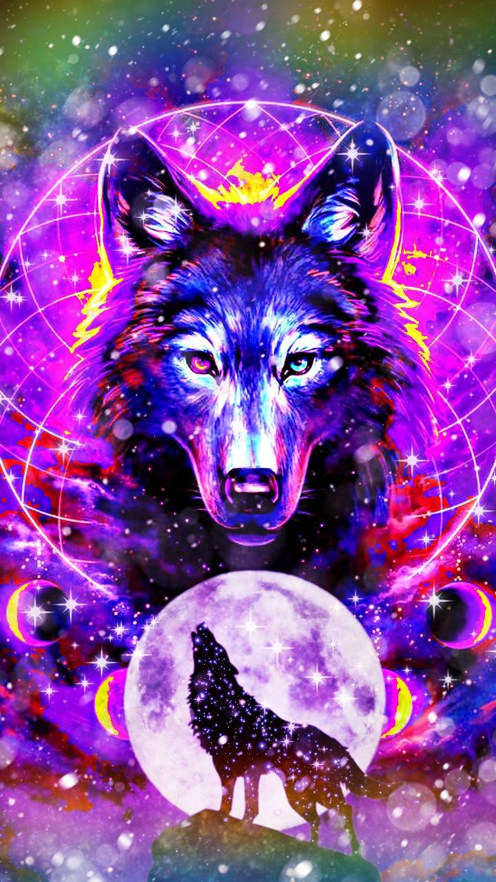 Purple Wolf Wallpapers Wallpaper Cave