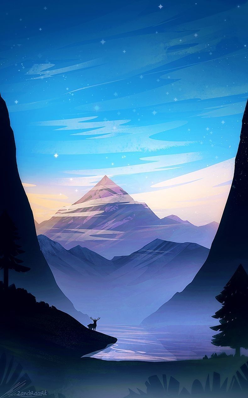 Cartoon Landscape Wallpapers Wallpaper Cave