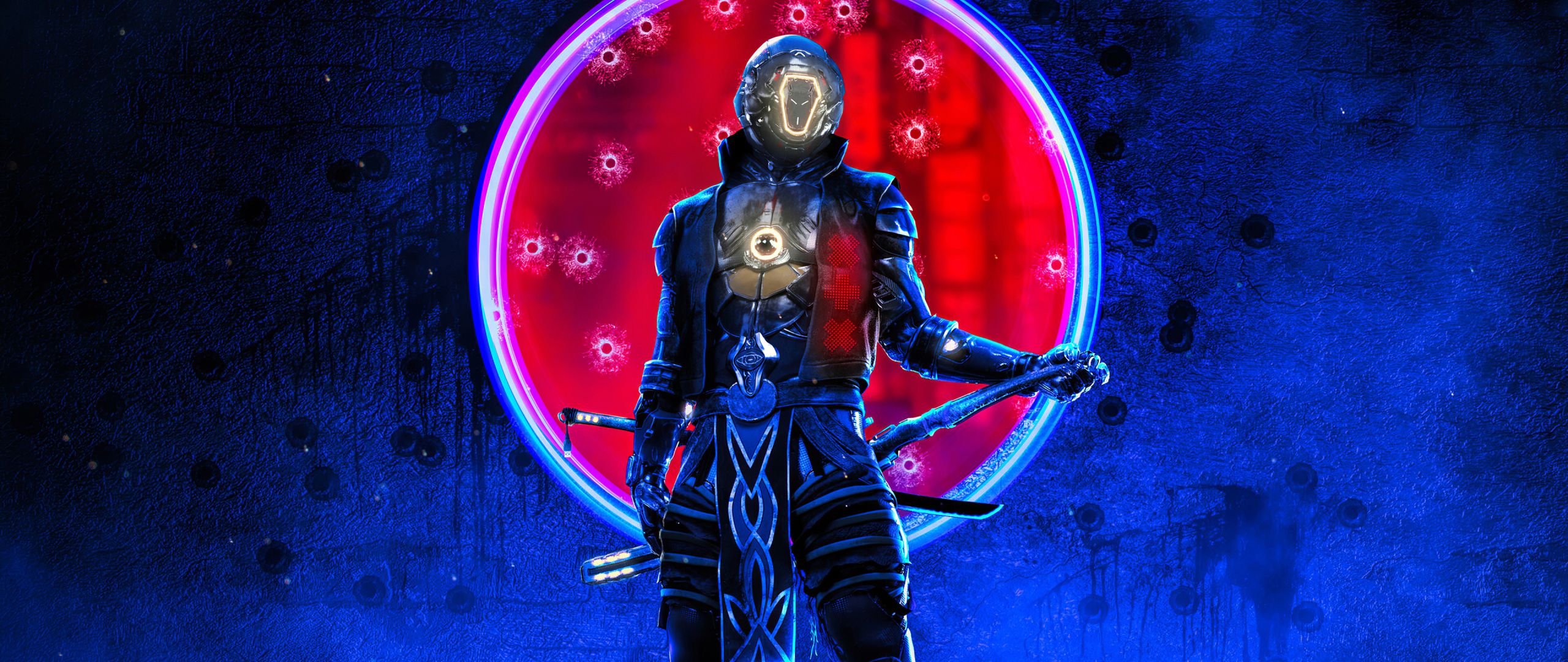 Anime Neon Samurai Wallpapers Wallpaper Cave