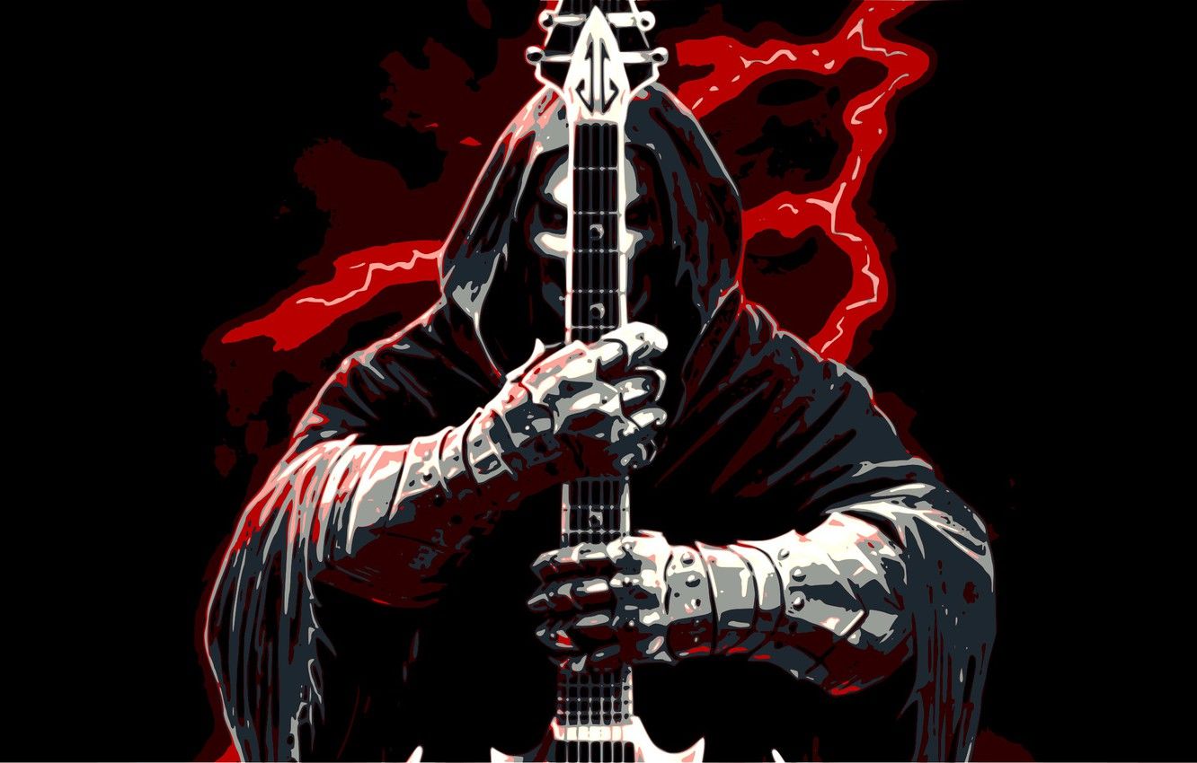 Death Metal Guitar Wallpaper