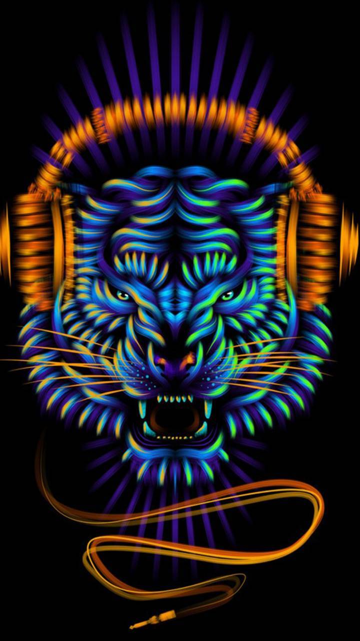 Neon Tiger Wallpapers Wallpaper Cave