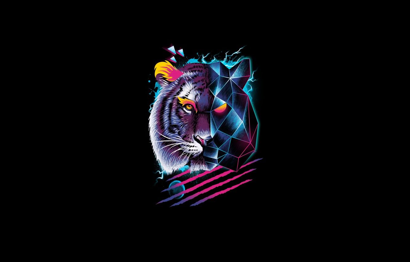 Neon Tiger Wallpapers Wallpaper Cave