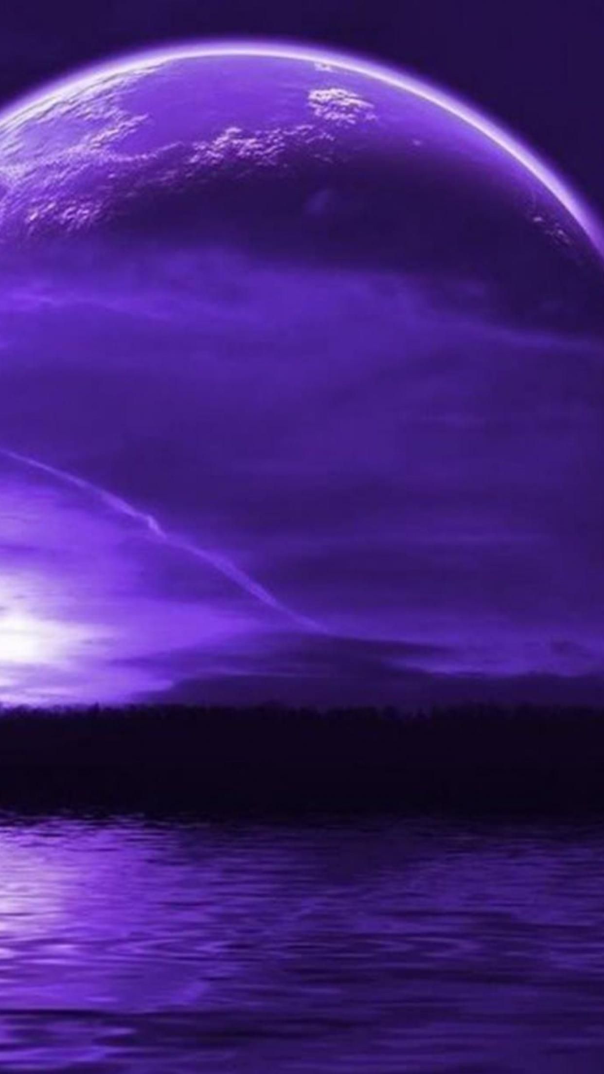 Purple Moon Wallpapers Wallpaper Cave