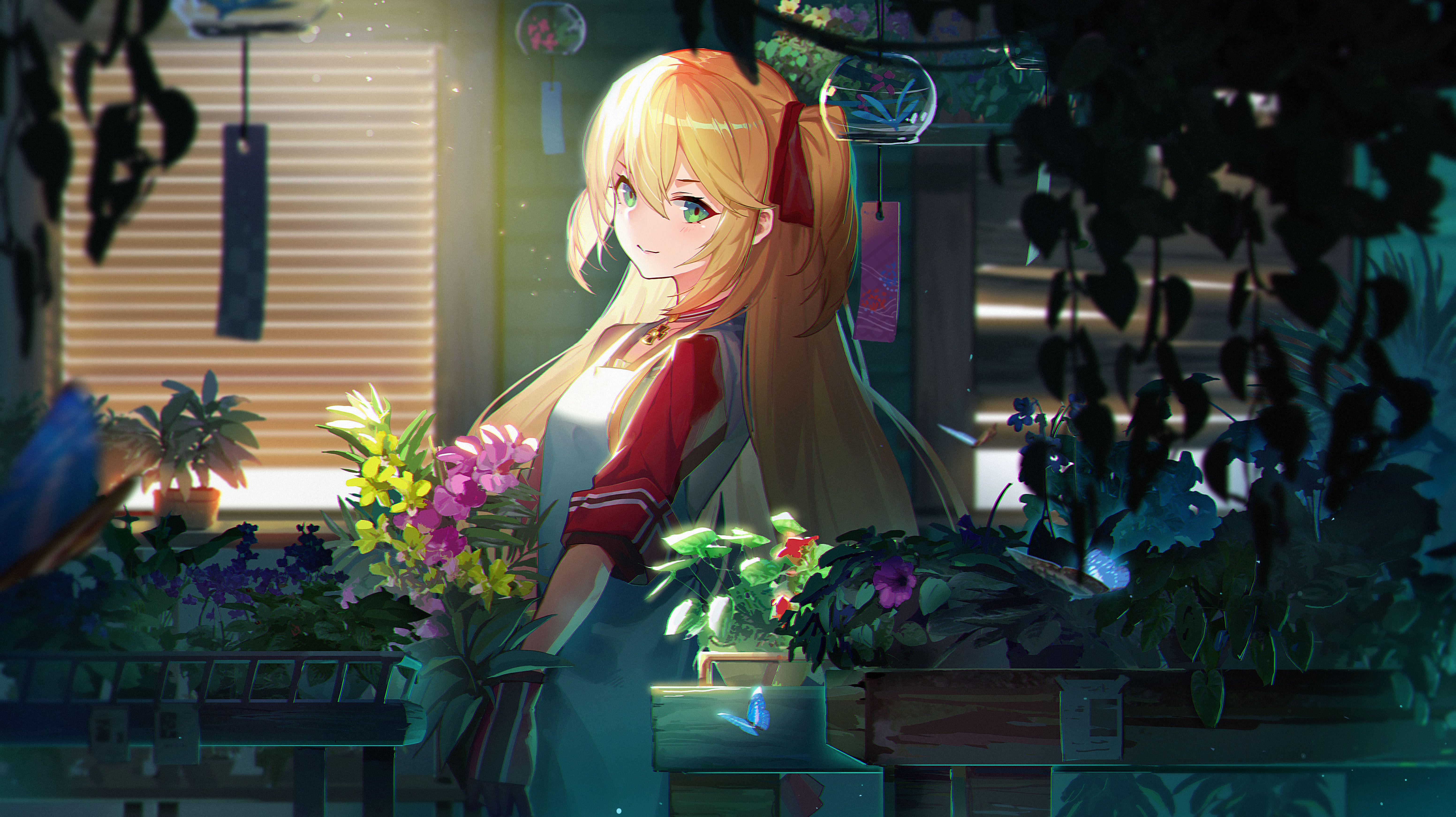 Anime Flower Girl Wallpapers Wallpaper Cave
