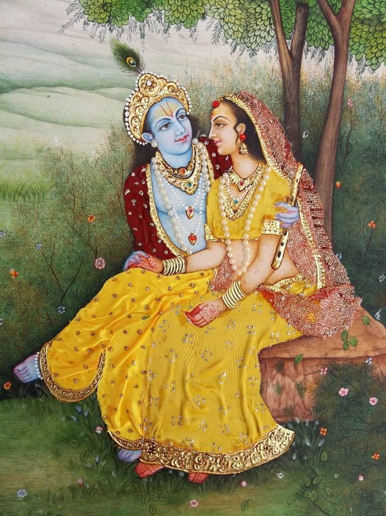 Radha And Krishna Romantic Wallpapers Wallpaper Cave