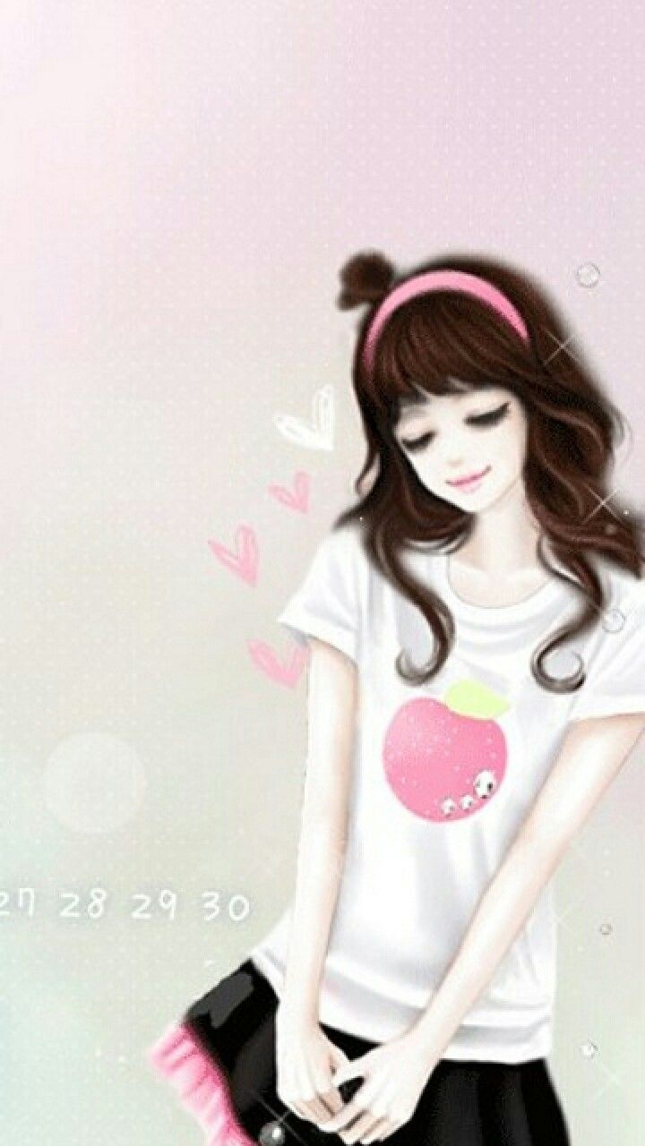 Korean Girl Cartoon Wallpapers Wallpaper Cave