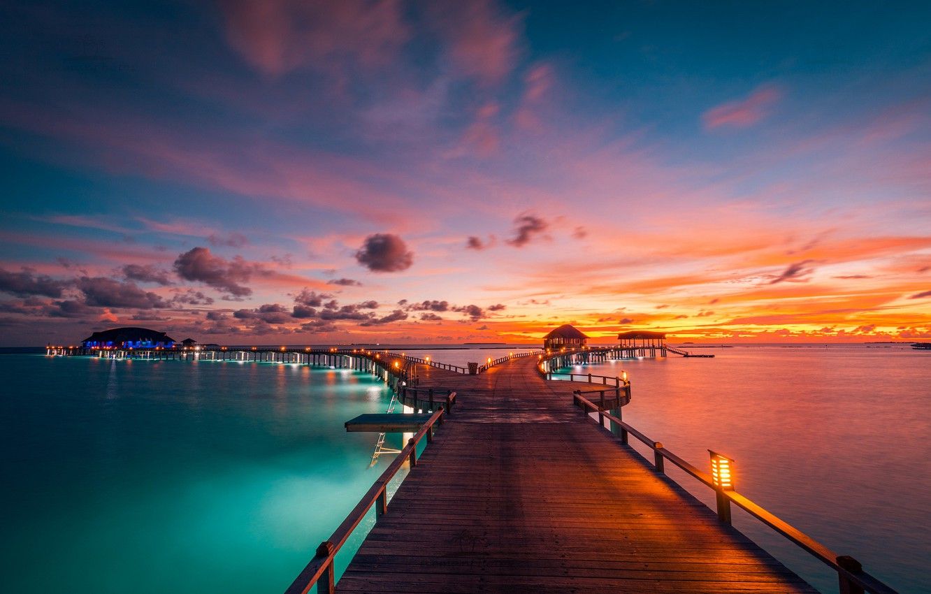 Maldives Sunset Wallpapers Wallpaper Cave