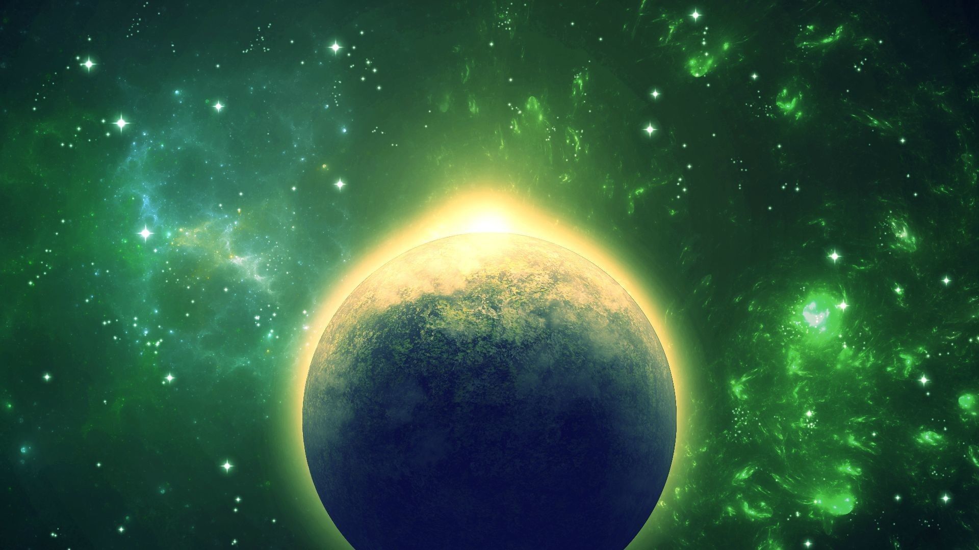 Green Moon Wallpapers Wallpaper Cave