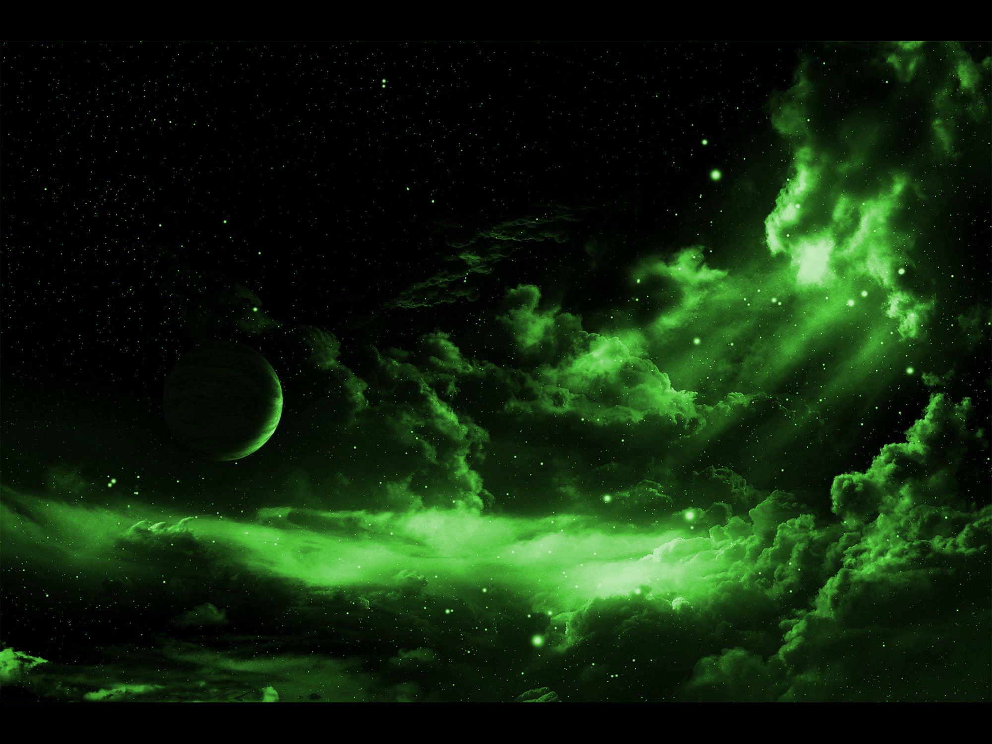 Green Moon Wallpapers Wallpaper Cave