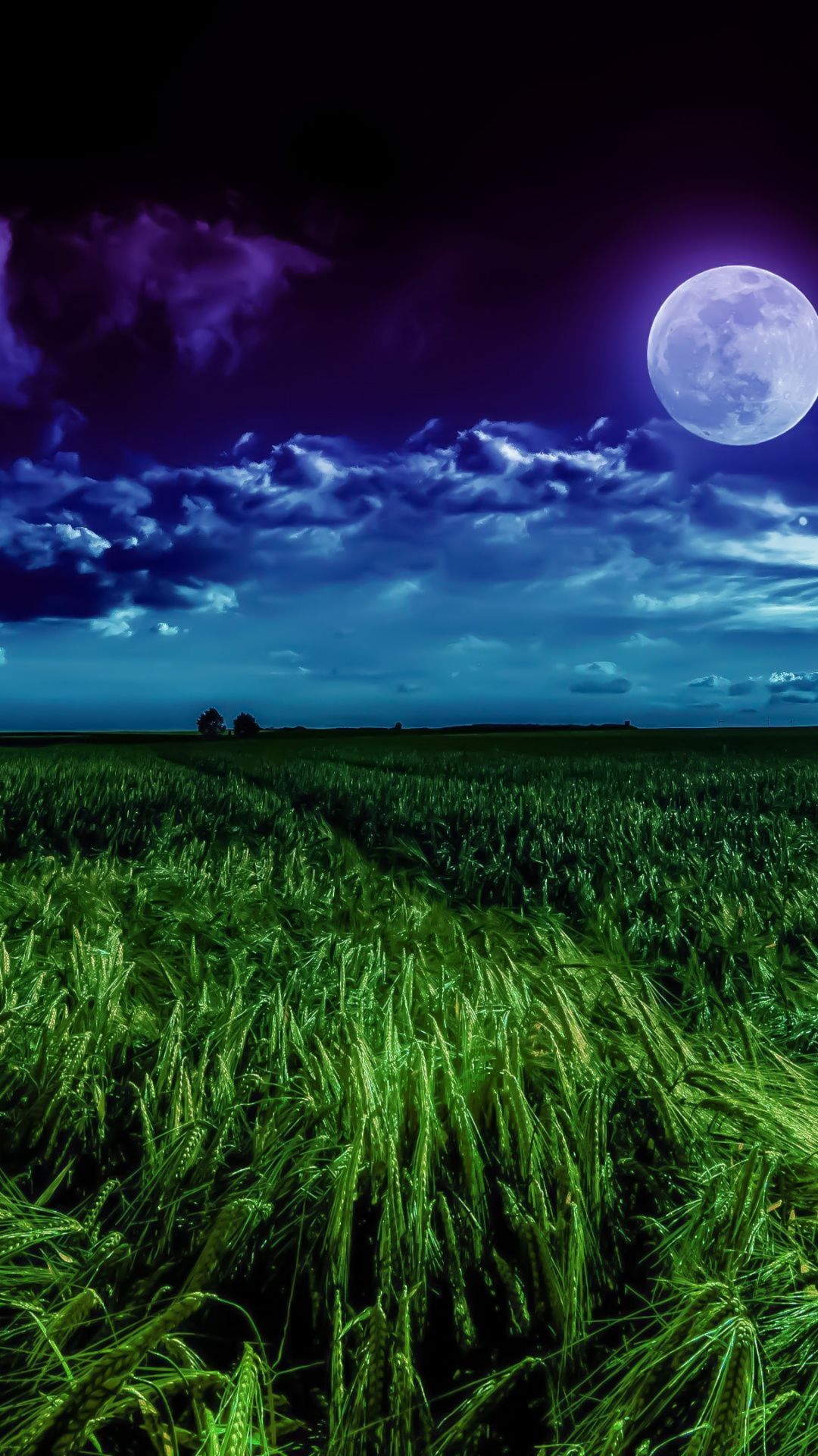 Green Moon Wallpapers Wallpaper Cave