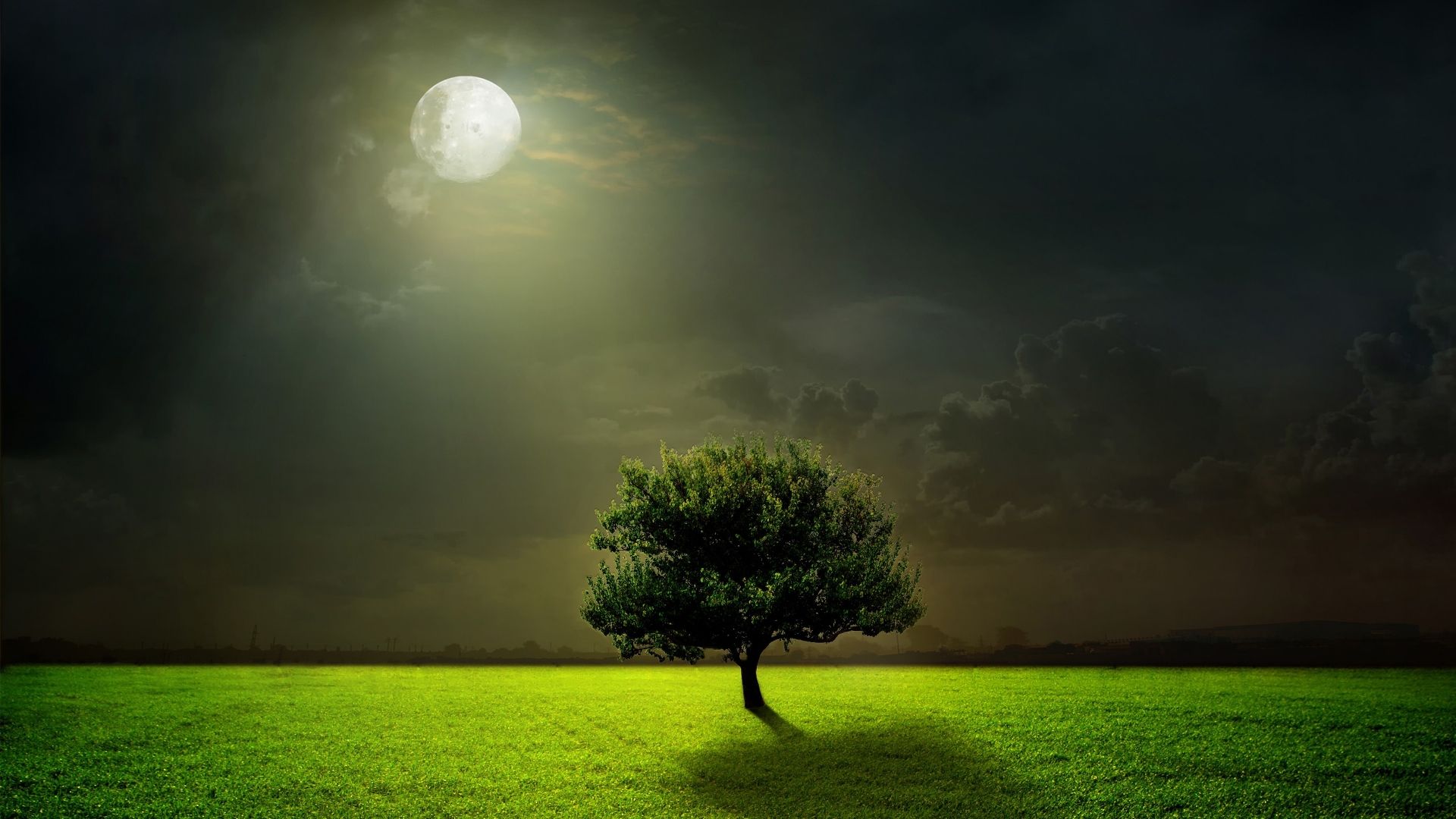 Green Moon Wallpapers Wallpaper Cave