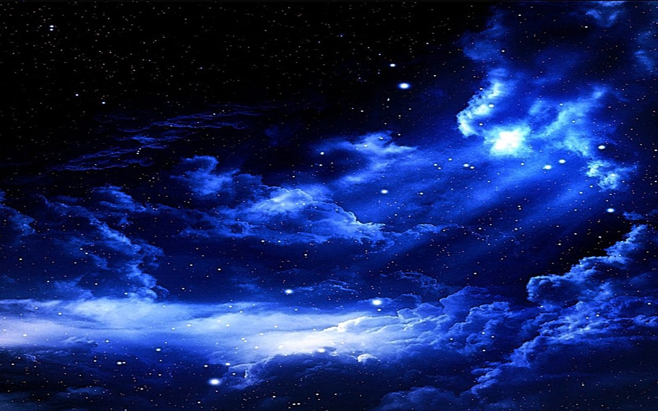 Dark Blue Sky Anime Scenery Wallpapers Wallpaper Cave