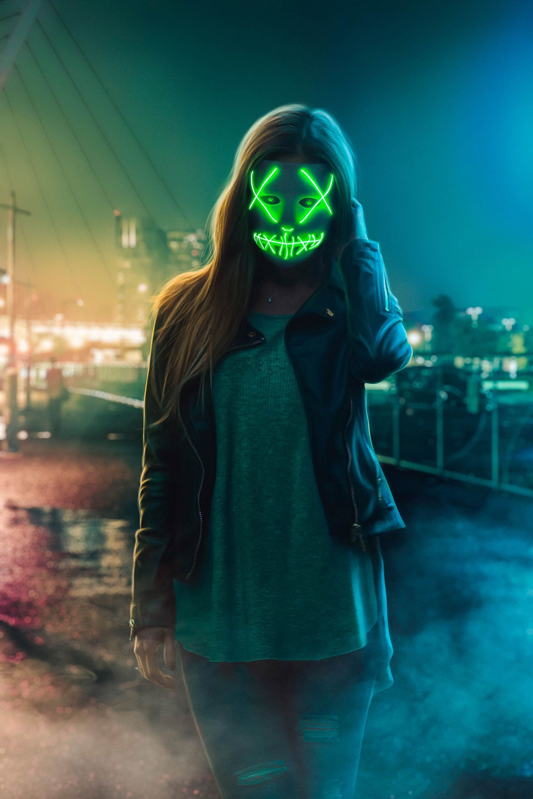 LED Mask Halloween Wallpapers Wallpaper Cave