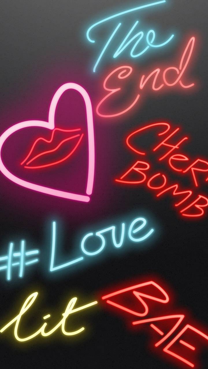Red Neon Love Wallpaper Madamee Classy