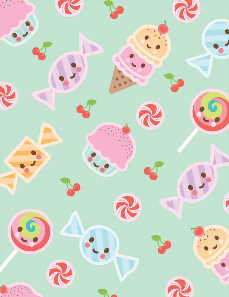 Kawaii Candy Wallpapers Wallpaper Cave
