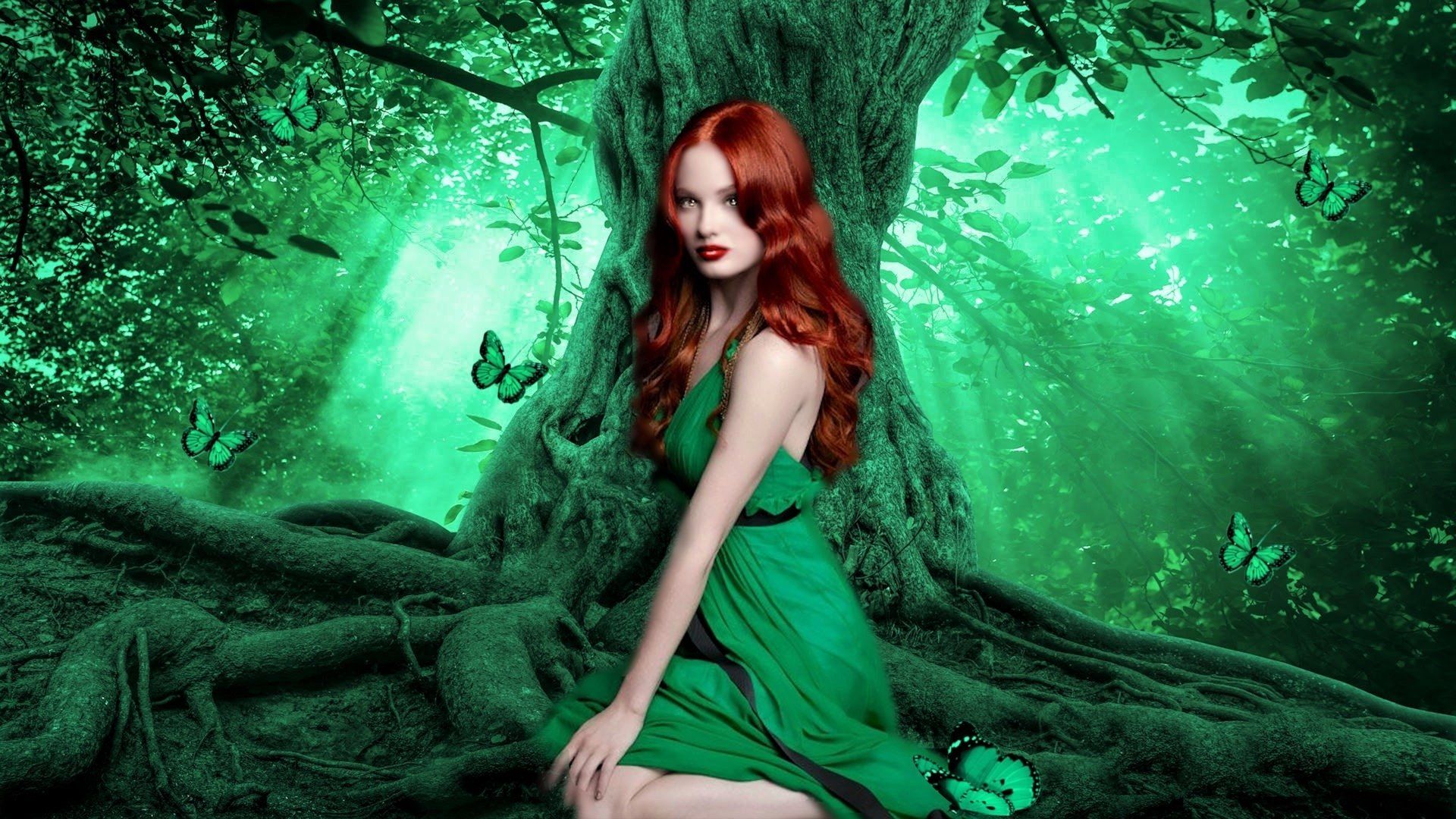 Girl Green Wallpapers Wallpaper Cave