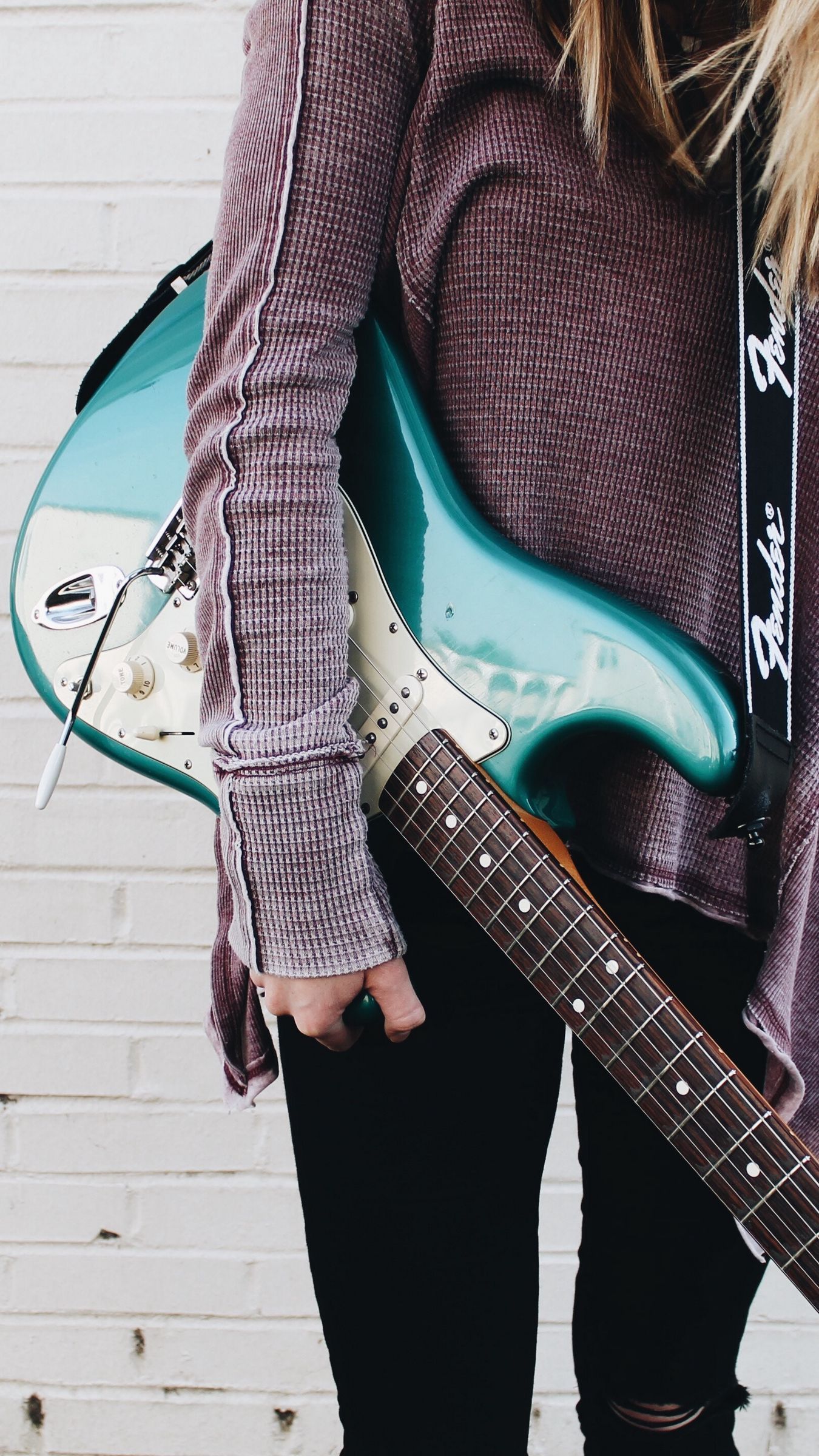 Girl With Guitar Wallpapers Wallpaper Cave