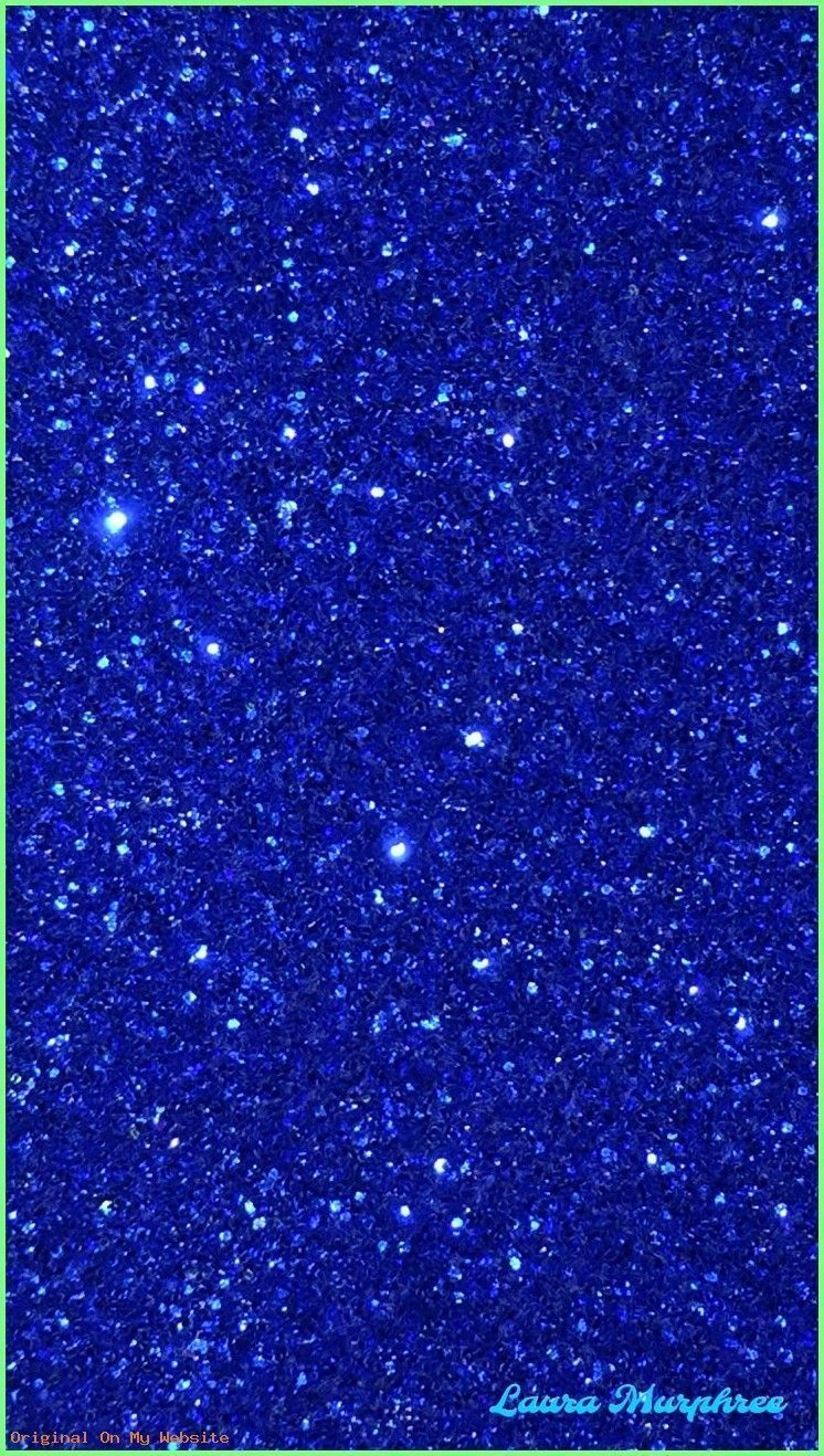Aesthetic Blue Glitter Wallpapers Wallpaper Cave