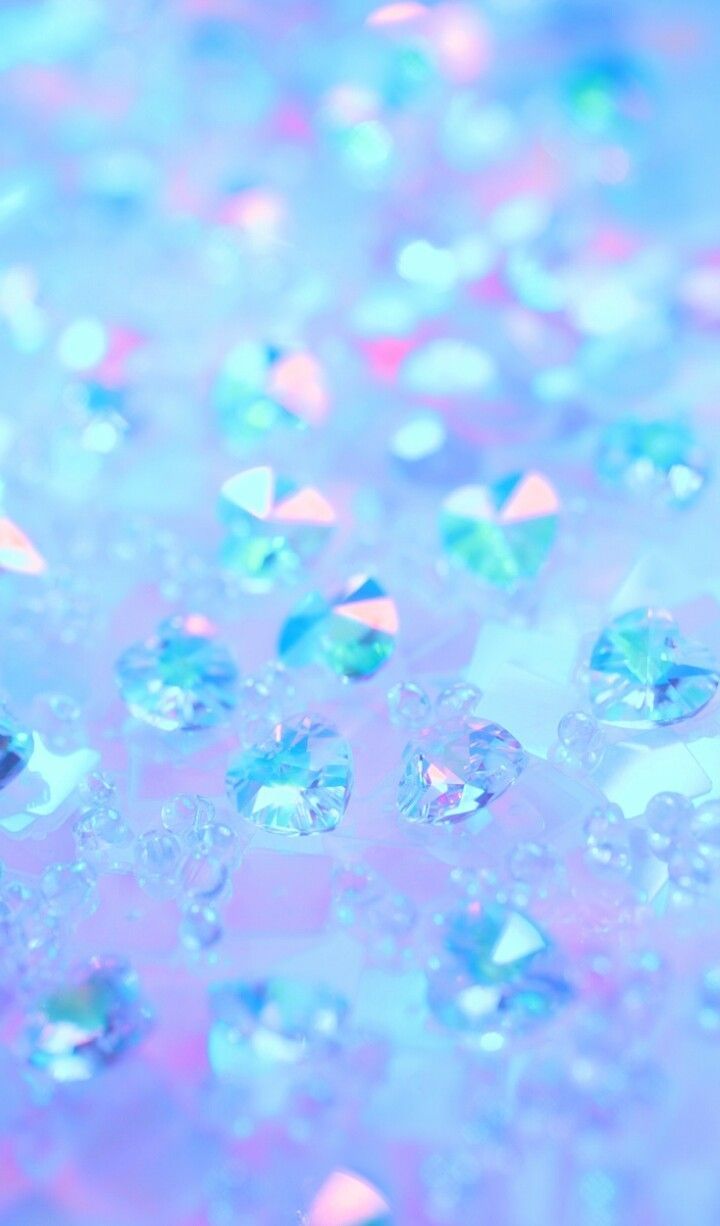 Aesthetic Blue Glitter Wallpapers Wallpaper Cave