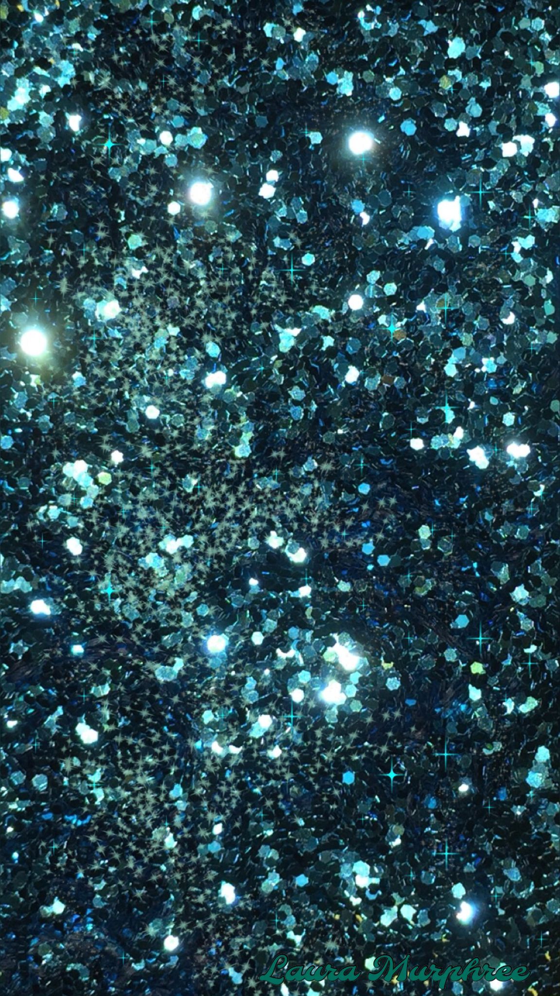 Aesthetic Blue Glitter Wallpapers Wallpaper Cave