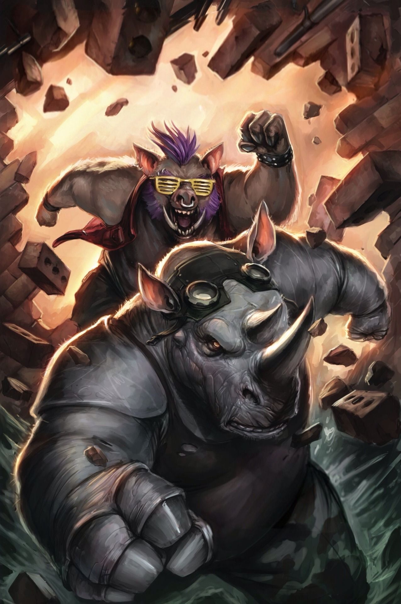 TMNT Bebop And Rocksteady Wallpapers Wallpaper Cave
