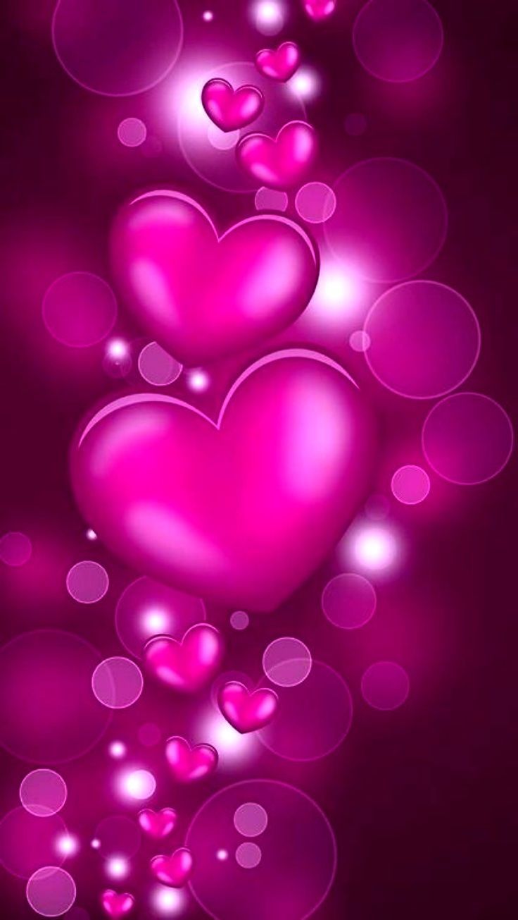 Pink Heart Flower Wallpapers Wallpaper Cave