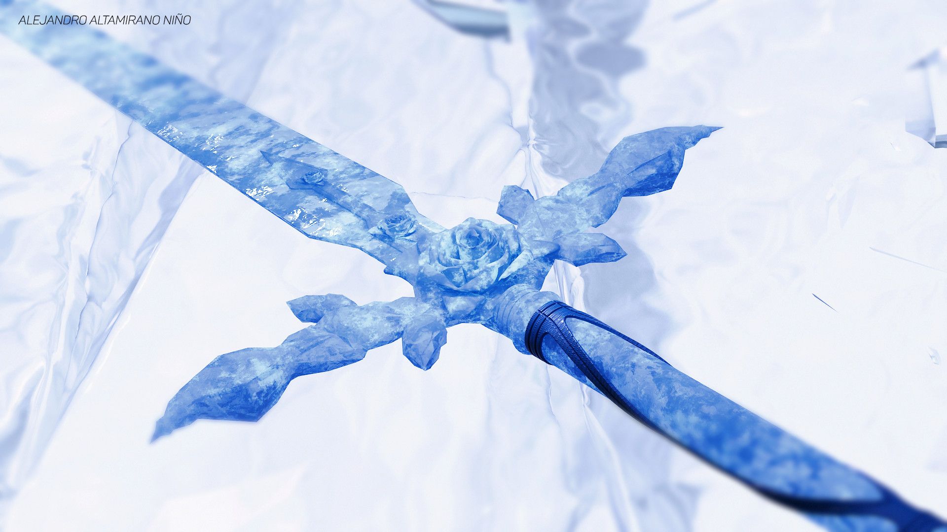 Blue Rose Sword Wallpapers Wallpaper Cave