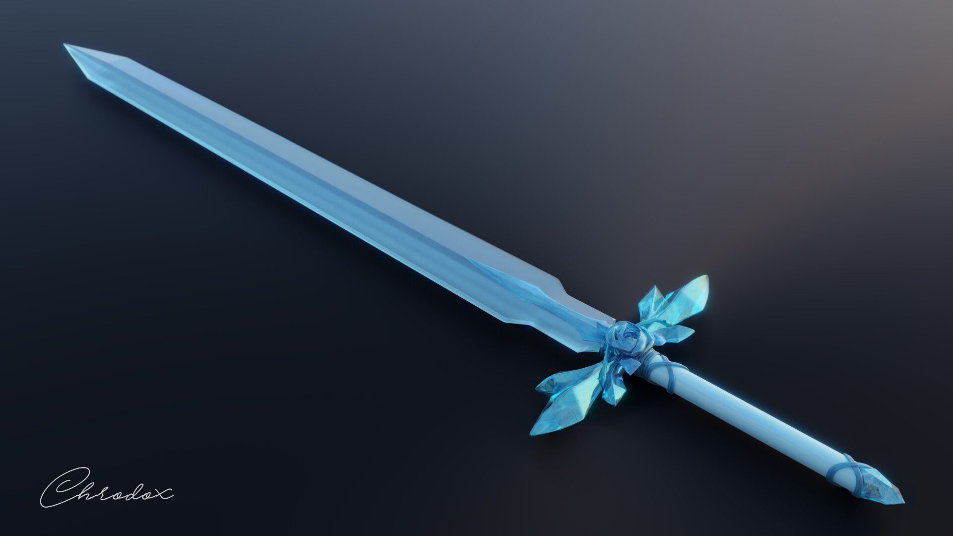 Blue Rose Sword Wallpapers Wallpaper Cave