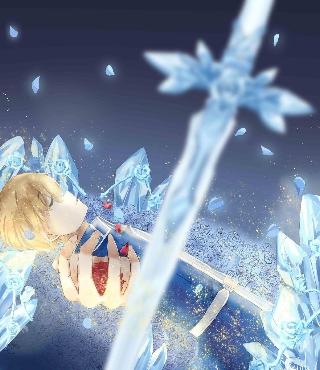 Blue Rose Sword Wallpapers Wallpaper Cave